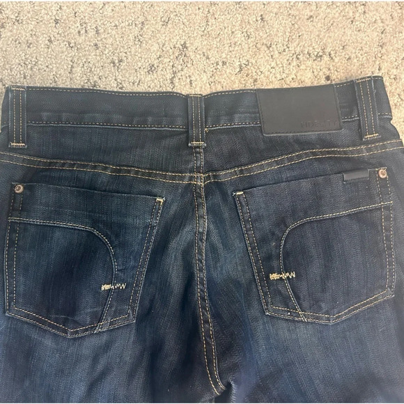 Mens fidelity dark wash jeans  size 30 32 length excellent condition! Boot cut - Picture 3 of 6